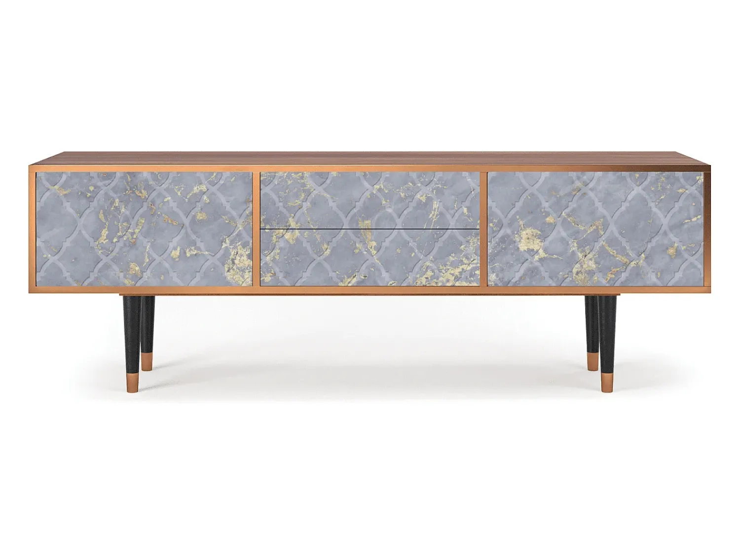 Mueble de TV - 170х59х48 cm - T4 - Golden Smoke, Nogueira^ Móvel De Tv