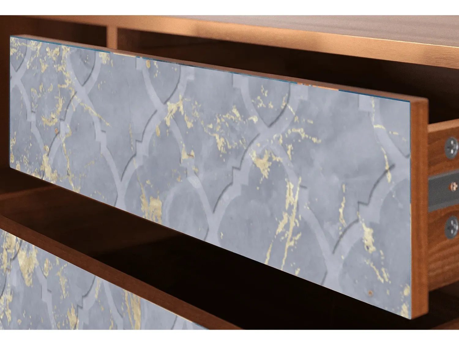 Mueble de TV - 170х59х48 cm - T4 - Golden Smoke, Nogueira^ Móvel De Tv