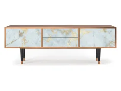 Móvel De Tv* Mueble de TV - 170х59х48 cm - T4 - Golden Waves, Nogueira Castanho