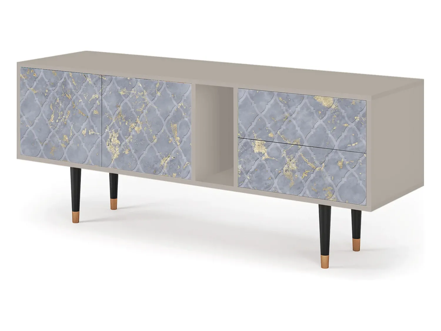 Mueble de TV - 170х69х48 cm - T1 - Golden Smoke, Areia^ Móvel De Tv