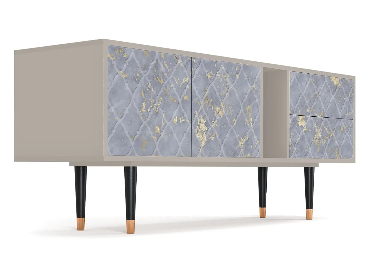 Mueble de TV - 170х69х48 cm - T1 - Golden Smoke, Areia^ Móvel De Tv