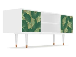 Móvel De Tv| Mueble de TV - 170х69х48 cm - T2 - Gold Ginkgo, Branco Bege