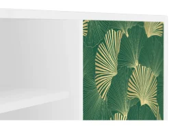 Móvel De Tv| Mueble de TV - 170х69х48 cm - T2 - Gold Ginkgo, Branco Bege