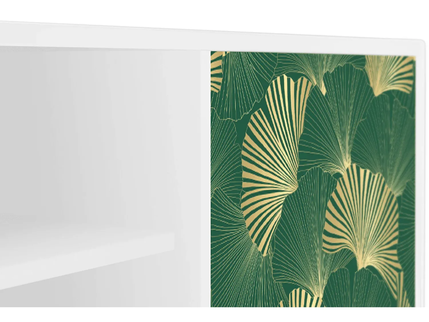 Móvel De Tv| Mueble de TV - 170х69х48 cm - T2 - Gold Ginkgo, Branco Bege