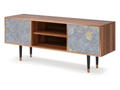 Móvel De Tv* Mueble de TV - 170х69х48 cm - T2 - Golden Smoke, Nogueira Castanho