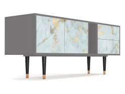 Outlet Mueble de TV - 170х69х48 cm - T1 - Golden Waves, Cinza Cinzento