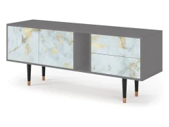 Outlet Mueble de TV - 170х69х48 cm - T1 - Golden Waves, Cinza Cinzento
