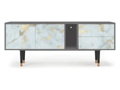 Outlet Mueble de TV - 170х69х48 cm - T1 - Golden Waves, Cinza Cinzento