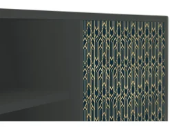 Móvel De Tv* Mueble de TV - 170х69х48 cm - T2 - Golden Empire, Antracite Cinza antracite