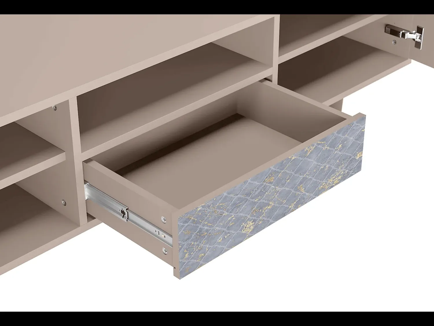 Mueble de TV - 170х59х41 cm - T6 - Golden Smoke, Latte^ Móvel De Tv