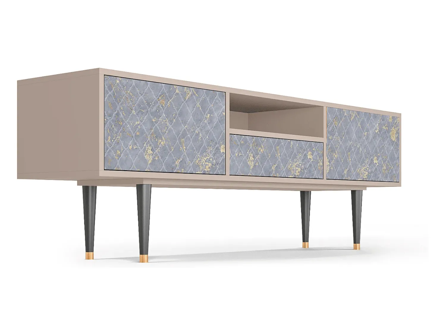 Mueble de TV - 170х59х41 cm - T6 - Golden Smoke, Latte^ Móvel De Tv