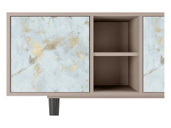 Mueble de TV - 150х69х41 cm - T5 - Golden Waves, Latte^ Móvel De Tv