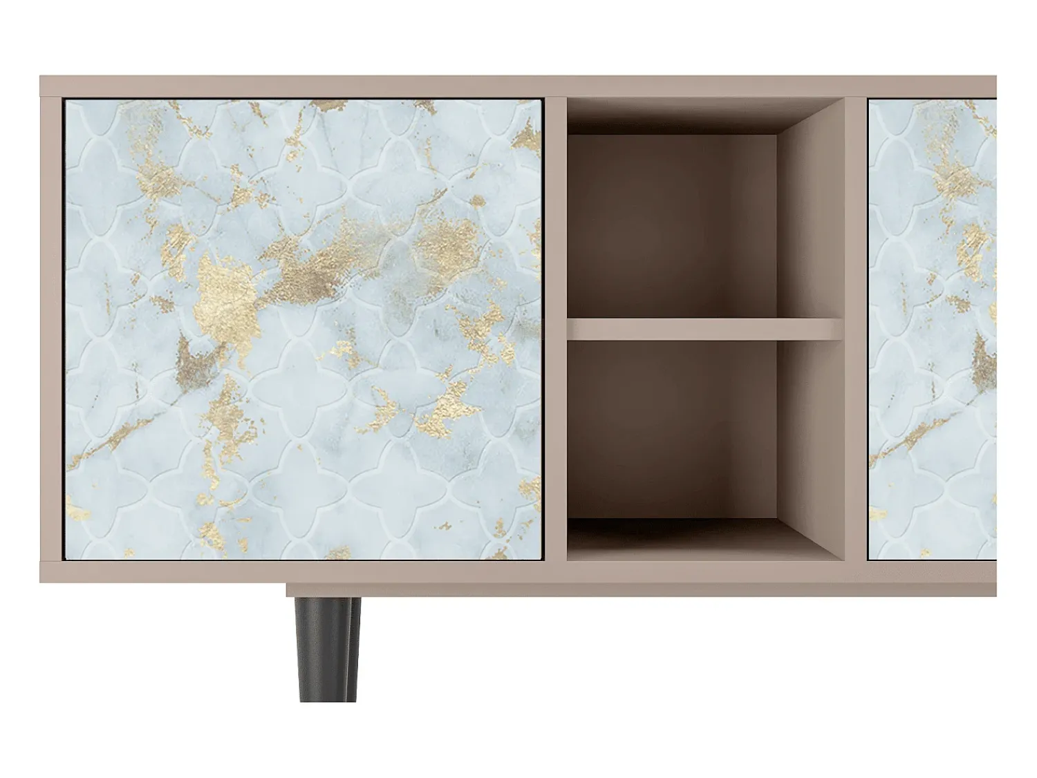 Mueble de TV - 150х69х41 cm - T5 - Golden Waves, Latte^ Móvel De Tv