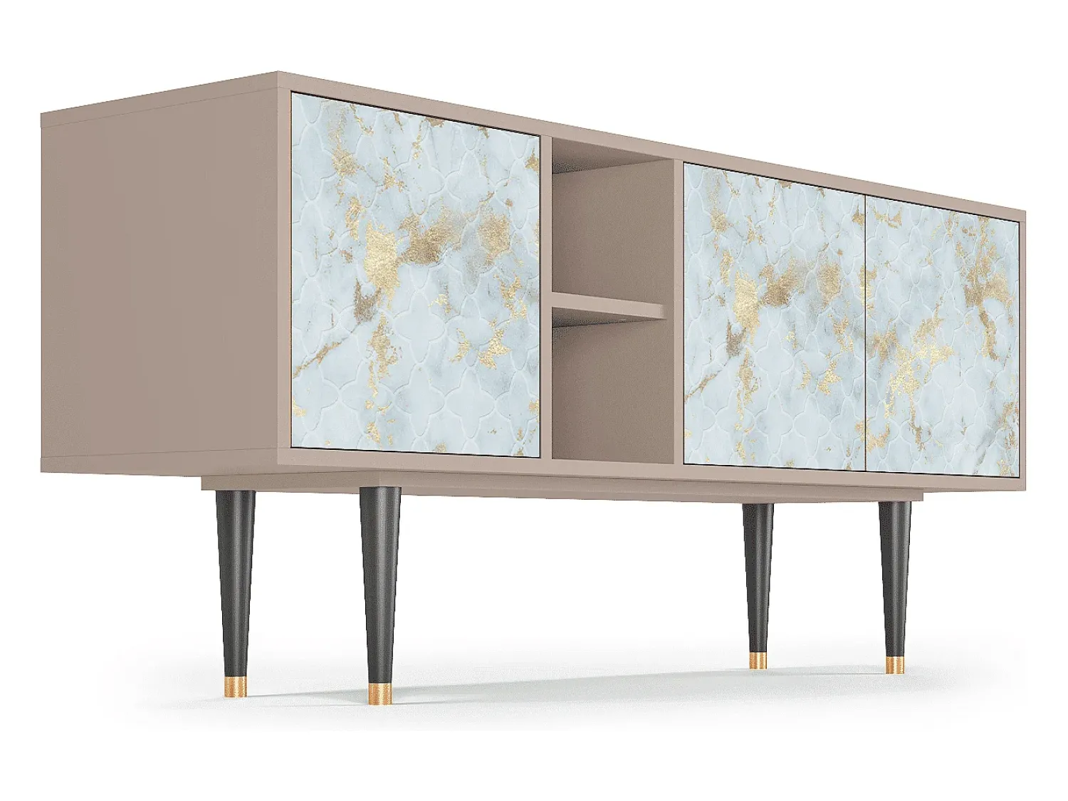Mueble de TV - 150х69х41 cm - T5 - Golden Waves, Latte^ Móvel De Tv