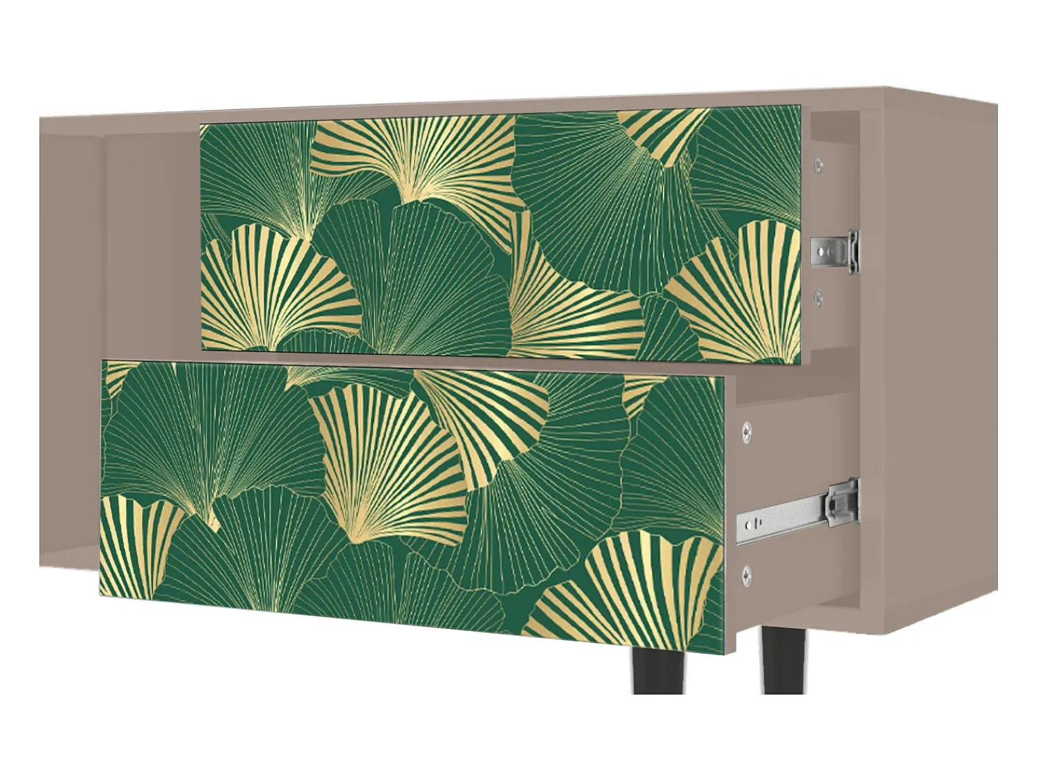 Mueble de TV - 170х69х48 cm - T1 - Gold Ginkgo, Latte^ Móvel De Tv