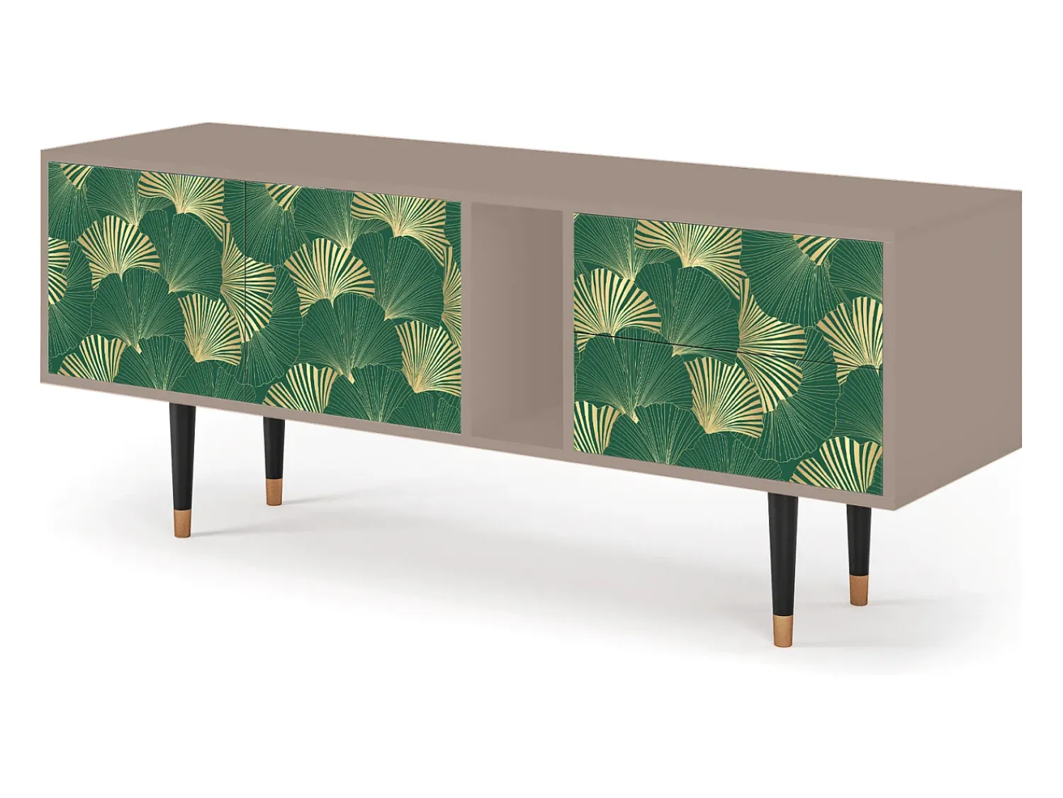 Mueble de TV - 170х69х48 cm - T1 - Gold Ginkgo, Latte^ Móvel De Tv