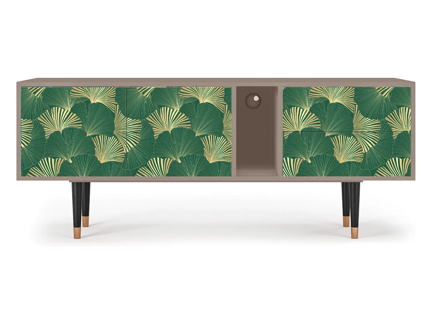 Mueble de TV - 170х69х48 cm - T1 - Gold Ginkgo, Latte^ Móvel De Tv