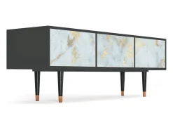 Móvel De Tv| Mueble de TV - 170х59х48 cm - T4 - Golden Waves, Antracite Cinza antracite