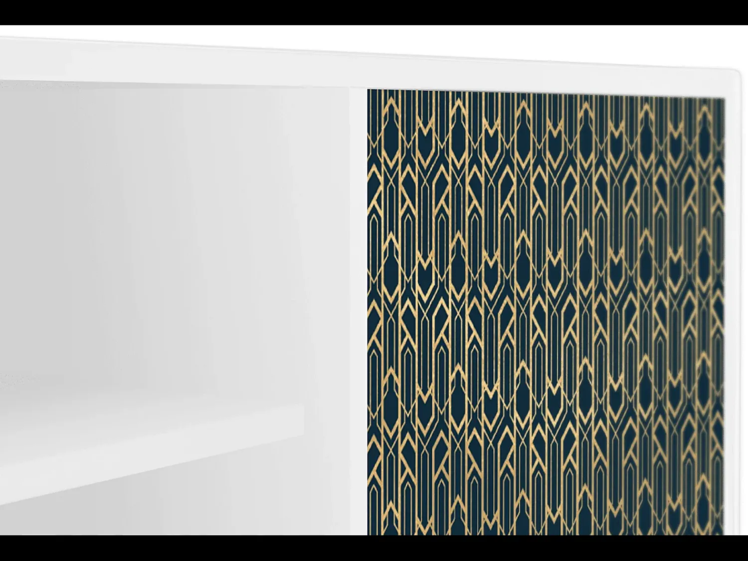 Online Mueble de TV - 170х69х48 cm - T2 - Golden Empire, Branco Bege