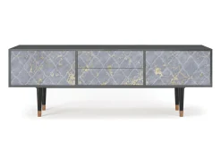 Móvel De Tv* Mueble de TV - 170х59х48 cm - T4 - Golden Smoke, Antracite Cinza antracite