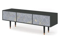 Móvel De Tv* Mueble de TV - 170х59х48 cm - T4 - Golden Smoke, Antracite Cinza antracite
