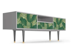Outlet Mueble de TV - 170х59х41 cm - T6 - Gold Ginkgo, Cinza Cinzento