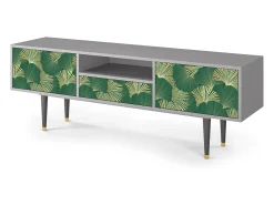 Outlet Mueble de TV - 170х59х41 cm - T6 - Gold Ginkgo, Cinza Cinzento