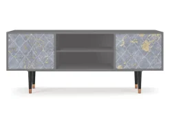 Mueble de TV - 170х69х48 cm - T2 - Golden Smoke, Cinza^ Móvel De Tv
