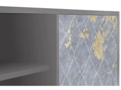 Mueble de TV - 170х69х48 cm - T2 - Golden Smoke, Cinza^ Móvel De Tv