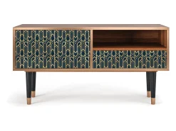 Móvel De Tv* Mueble de TV - 115х59х48 cm - T3 - Golden Empire, Nogueira Castanho
