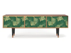 Móvel De Tv| Mueble de TV - 170х59х48 cm - T4 - Gold Ginkgo, Nogueira Castanho