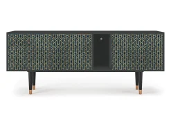 Móvel De Tv* Mueble de TV - 170х69х48 cm - T1 - Golden Empire, Antracite Cinza antracite