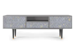 Móvel De Tv* Mueble de TV - 170х59х41 cm - T6 - Golden Smoke, Cinza Cinzento
