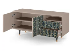 Mueble de TV - 125х56х41 cm - T7 - Golden Empire, Latte^ Móvel De Tv
