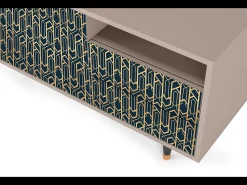 Mueble de TV - 125х56х41 cm - T7 - Golden Empire, Latte^ Móvel De Tv