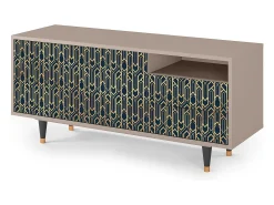 Mueble de TV - 125х56х41 cm - T7 - Golden Empire, Latte^ Móvel De Tv