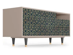 Mueble de TV - 125х56х41 cm - T7 - Golden Empire, Latte^ Móvel De Tv