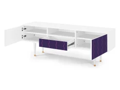 New Mueble de TV - 170х59х41 cm - T6 - Grape Maccaroni, Branco Bege