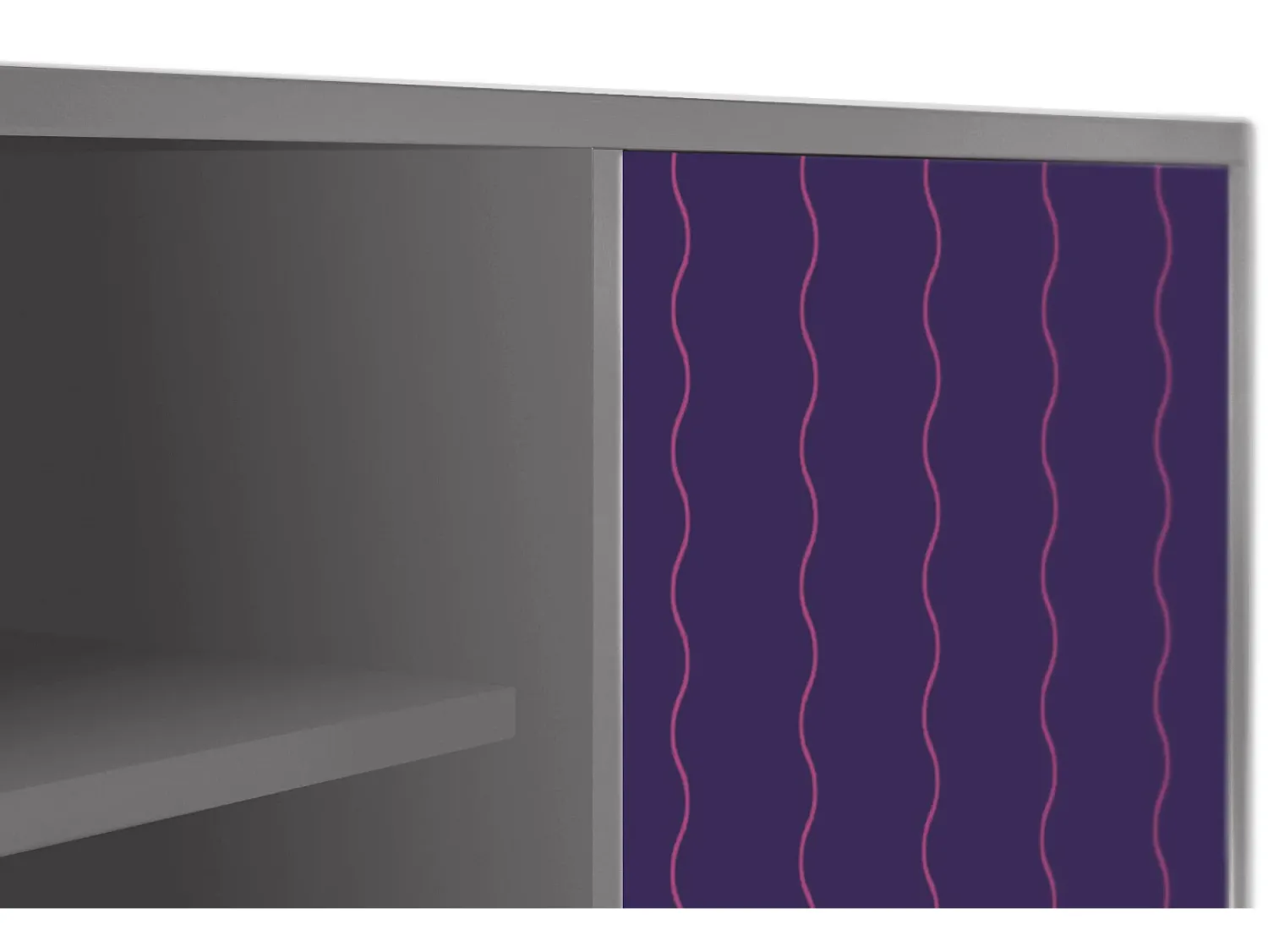 Móvel De Tv| Mueble de TV - 170х69х48 cm - T2 - Grape Maccaroni, Cinza Cinzento