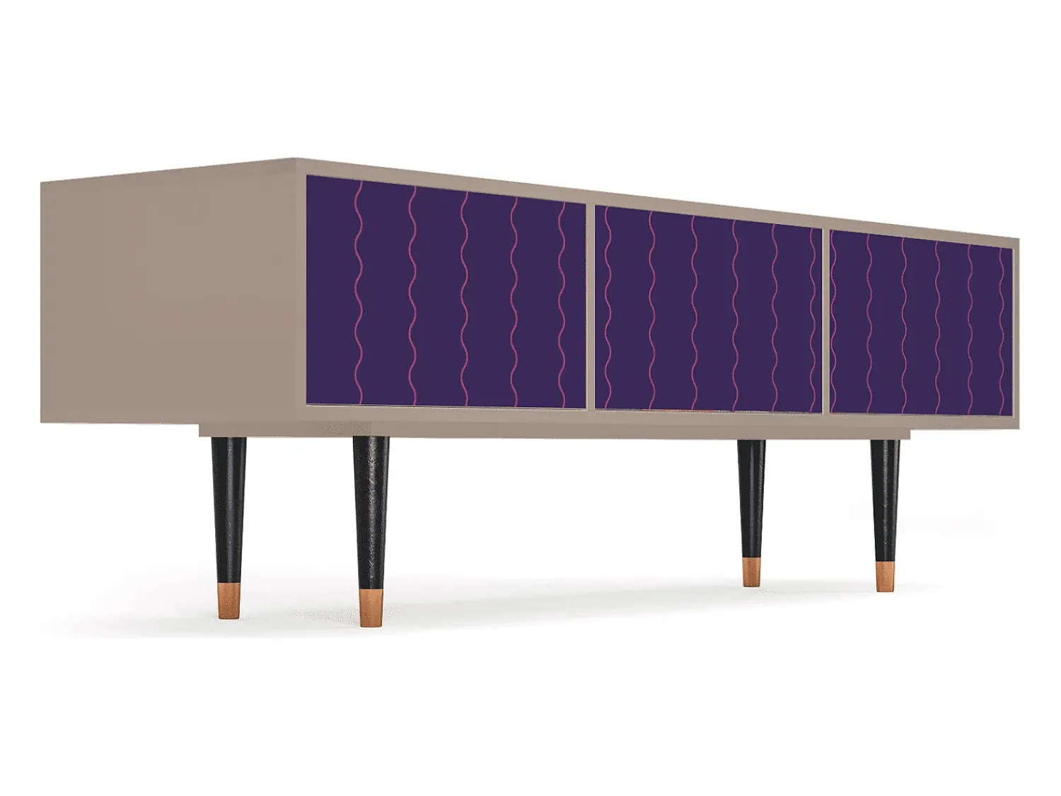 Móvel De Tv| Mueble de TV - 170х59х48 cm - T4 - Grape Maccaroni, Latte Bege