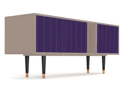 Móvel De Tv| Mueble de TV - 170х69х48 cm - T1 - Grape Maccaroni, Latte Bege