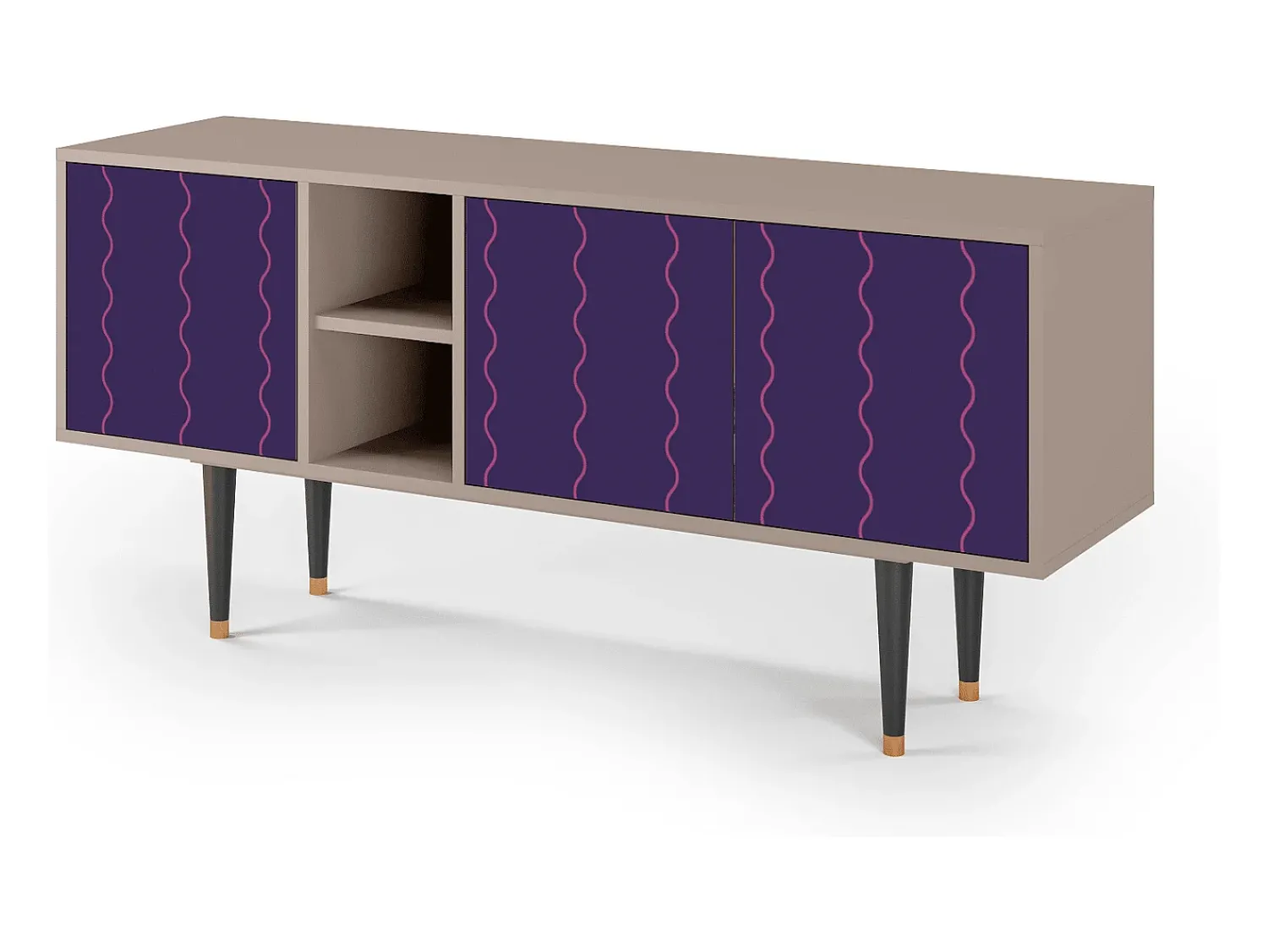 Mueble de TV - 150х69х41 cm - T5 - Grape Maccaroni, Latte^ Móvel De Tv
