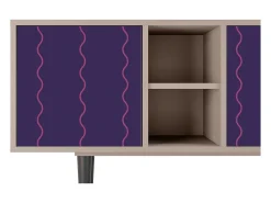 Mueble de TV - 150х69х41 cm - T5 - Grape Maccaroni, Latte^ Móvel De Tv