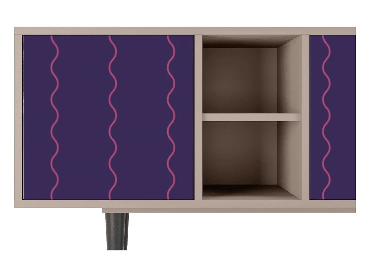 Mueble de TV - 150х69х41 cm - T5 - Grape Maccaroni, Latte^ Móvel De Tv