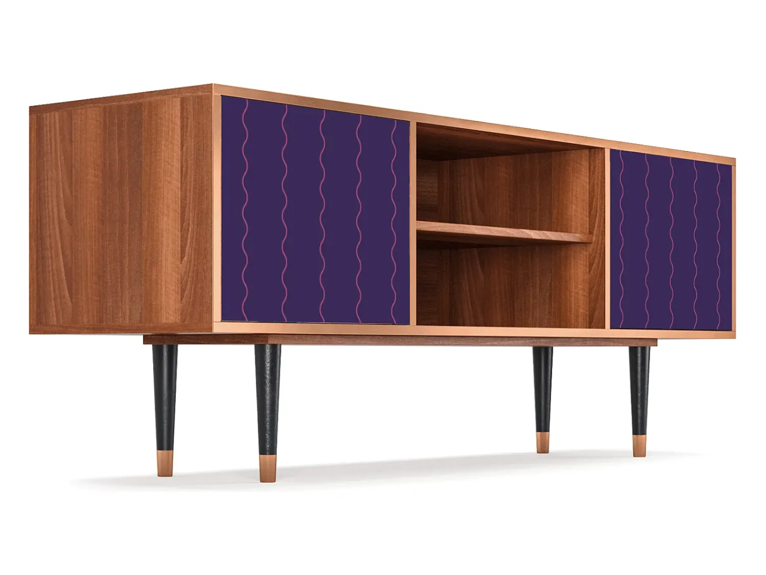Sale Mueble de TV - 170х69х48 cm - T2 - Grape Maccaroni, Nogueira Castanho