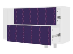 Discount Mueble de TV - 170х69х48 cm - T1 - Grape Maccaroni, Branco Bege
