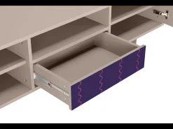 Móvel De Tv* Mueble de TV - 170х59х41 cm - T6 - Grape Maccaroni, Latte Bege