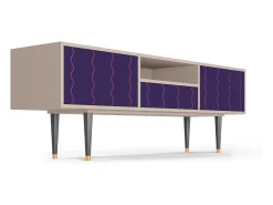 Móvel De Tv* Mueble de TV - 170х59х41 cm - T6 - Grape Maccaroni, Latte Bege