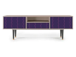 Móvel De Tv* Mueble de TV - 170х59х41 cm - T6 - Grape Maccaroni, Latte Bege
