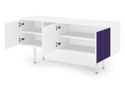 Móvel De Tv| Mueble de TV - 150х69х41 cm - T5 - Grape Maccaroni, Branco Bege